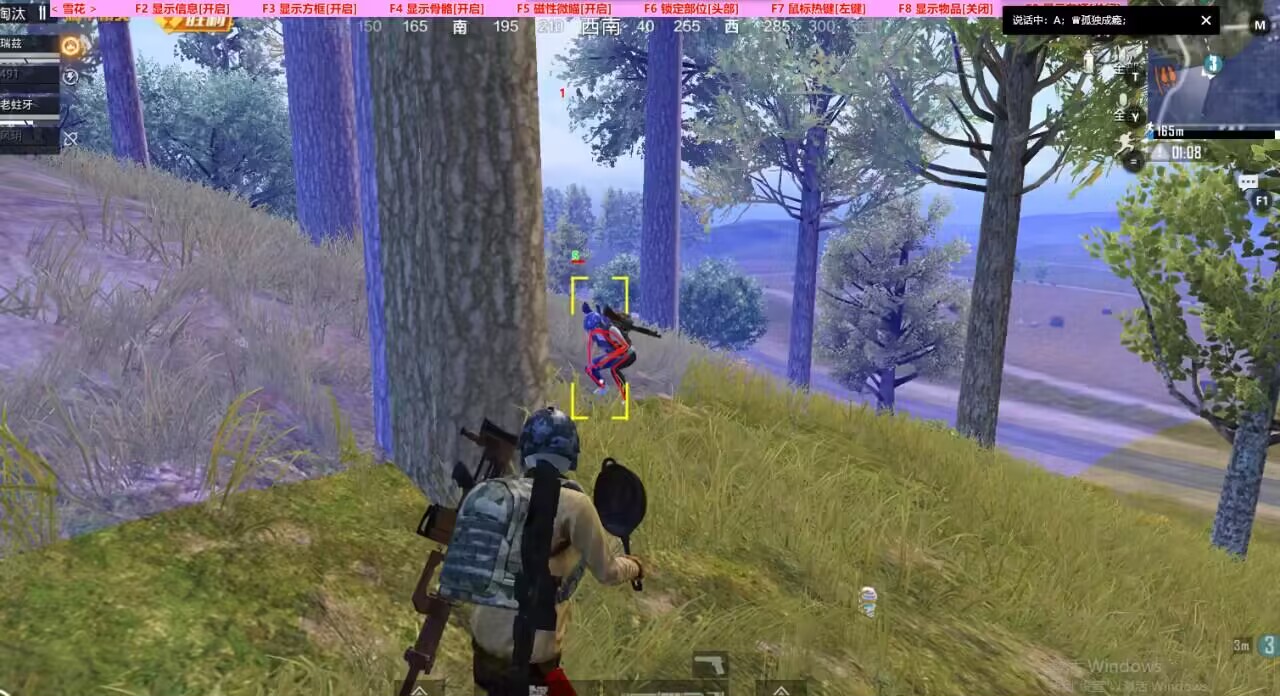 和平精英外挂【豌豆直装V1.0】漏打自瞄 喷子自喵 狙击枪自喵 全枪无死角漏打 追踪扫车打鸟